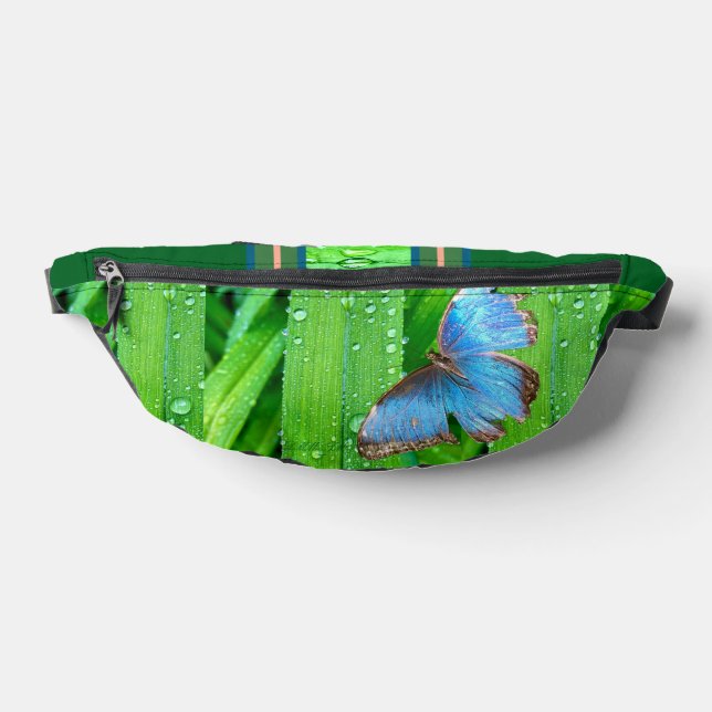 Fresh rain with butterfly fanny pack. fanny pack (Lay Down)