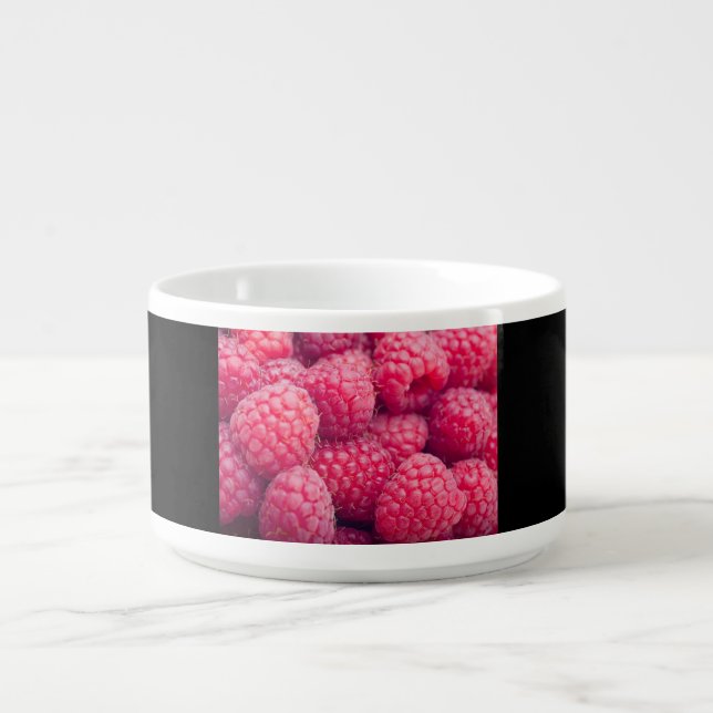 Fresh raspberries bowl (Center)