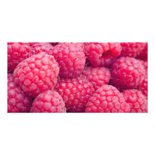 Fresh raspberries card
