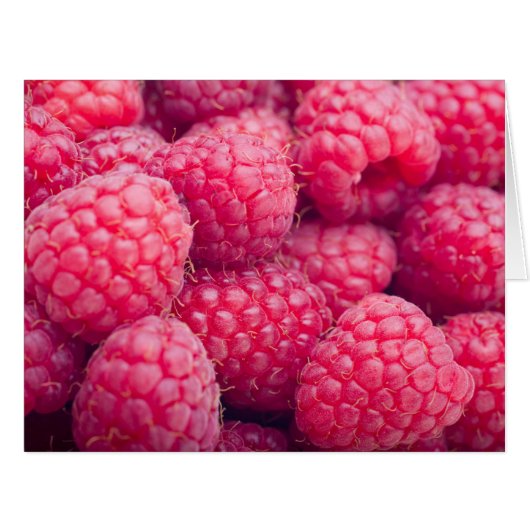 Fresh raspberries cards (Front Horizontal)