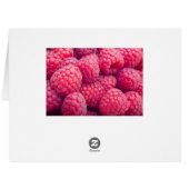 Fresh raspberries cards (Back Horizontal)