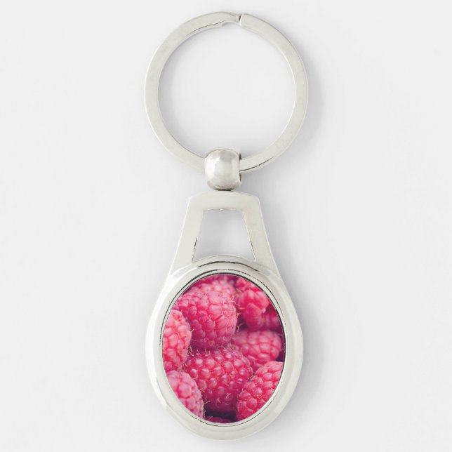 Fresh raspberries keychain (Front)