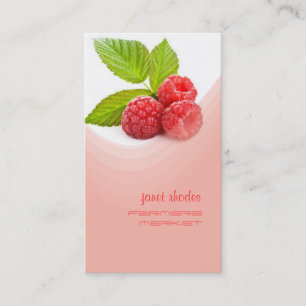 Fresh raspberry business card