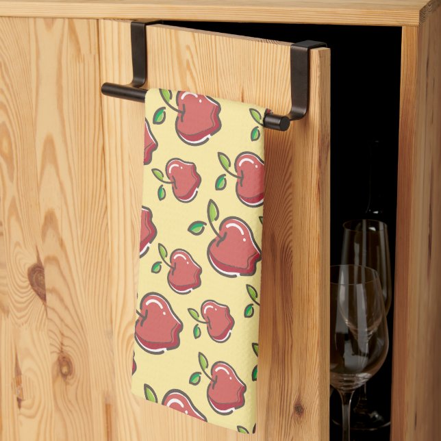 Fresh Red Apple Kitchen Towel (Thirds Fold)