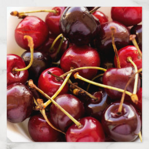 Fresh Red Cherries in a Bowl Photograph Envelope Liner