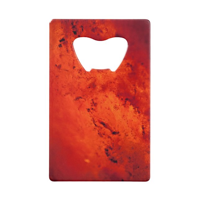 Fresh Red Hot Lava Credit Card Bottle Opener (Front)