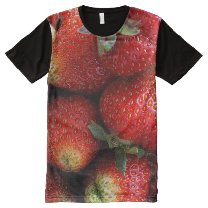 Fresh red strawberry fruits All-Over-Print T-Shirt