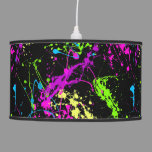 Fresh Retro Neon Paint Splatter Pendant Lamp