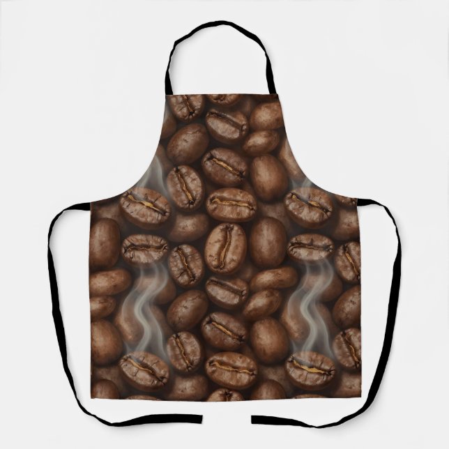 Fresh Roasted Coffee Beans Steam Aroma Apron (Front)