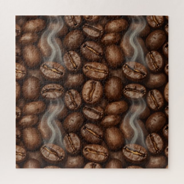 Fresh Roasted Coffee Beans Steam Aroma Jigsaw Puzzle (Vertical)