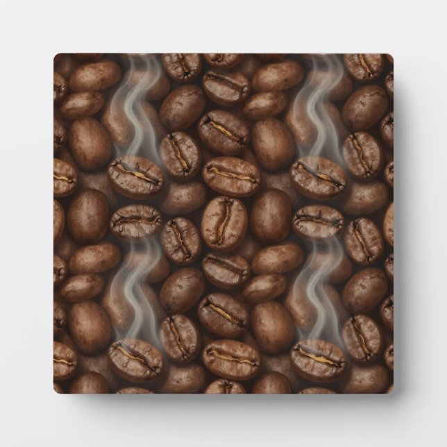 Fresh Roasted Coffee Beans Steam Aroma Plaque (Front)
