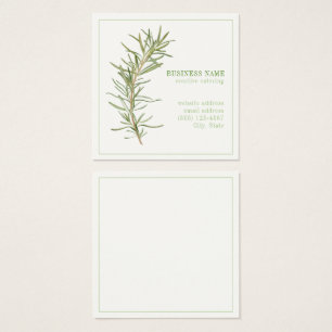 FRESH ROSEMARY 2.5 Square Business Card