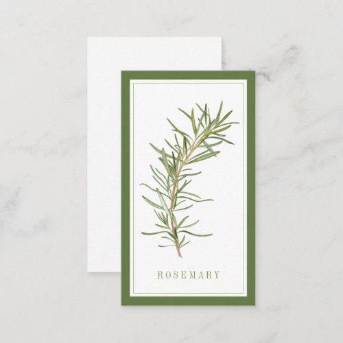 FRESH ROSEMARY 35x2 Flat Card  Green