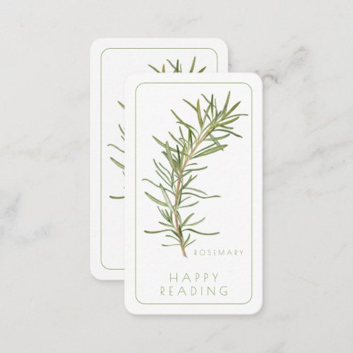 FRESH ROSEMARY Bookmark _ 35x2 Card  Text