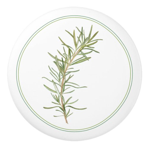 FRESH ROSEMARY Ceramic Knob