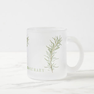 FRESH ROSEMARY Frosted Glass Mug