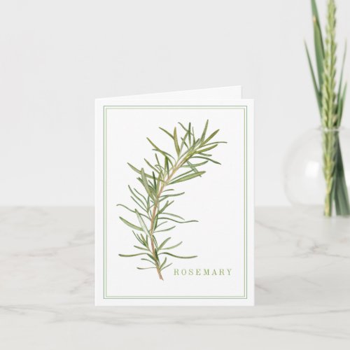 FRESH ROSEMARY Note Card