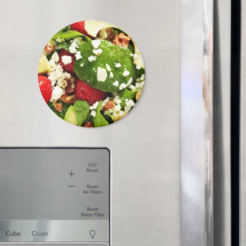 Fresh Salad With Spinach, Avacado & Strawberry Magnet