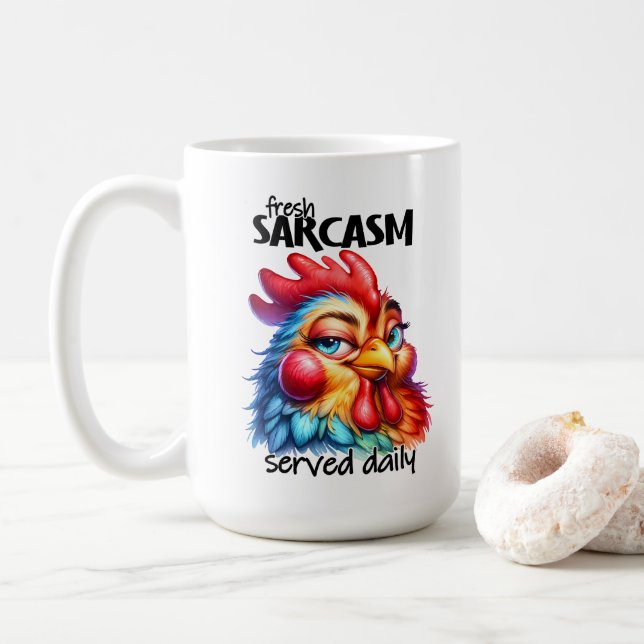 Fresh Sarcasm Coffee Mug (With Donut)
