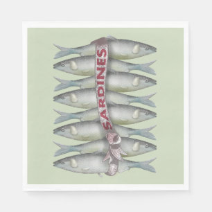 Fresh Sardines Napkins