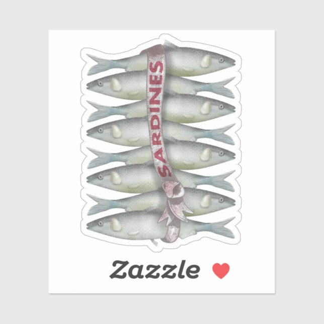Fresh Sardines Sticker (Sheet)