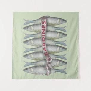 Fresh Sardines Tapestry