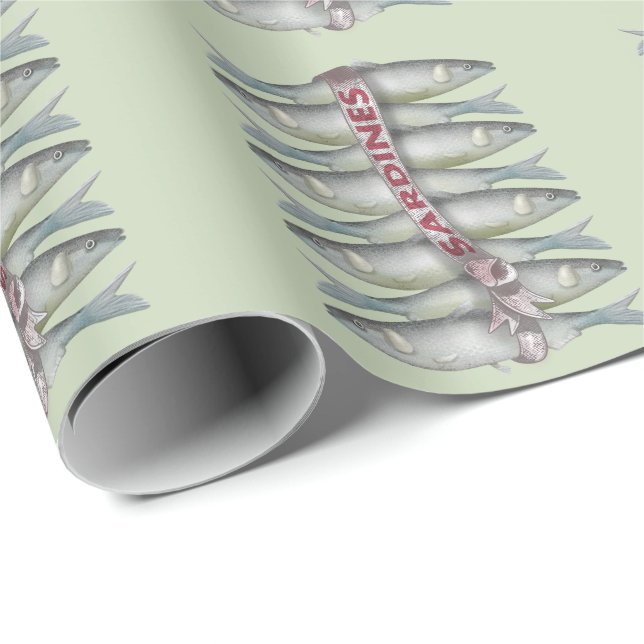 Fresh Sardines Wrapping Paper (Roll Corner)