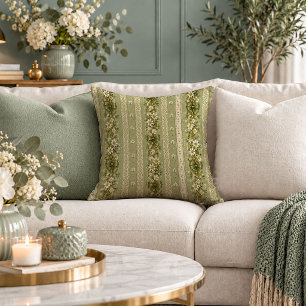 Fresh Shabby Chic White Blooms Accent Pillow