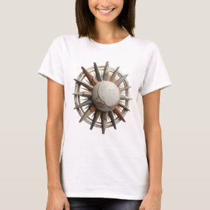 Fresh Silver ABSTRACT ART Modern Design T-Shirt