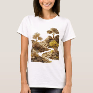 Fresh Silver ABSTRACT ART Statement Design v3 T-Shirt