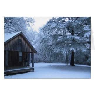 FRESH SNOW IN RURAL ARKANSAS CARDS