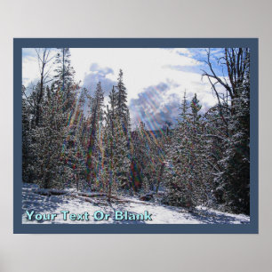 Fresh Snow On Rapid Lightning Poster