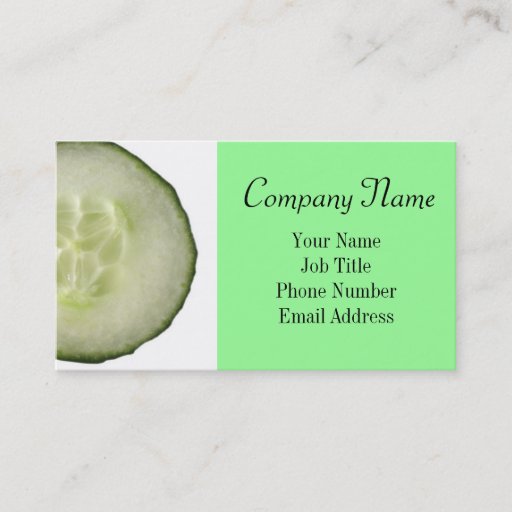 Customizable Fresh Spa and Esthetician Business Card