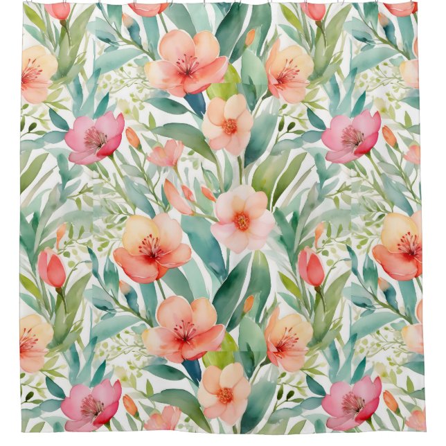 Fresh Spring Botanicals Shower Curtain (Front)