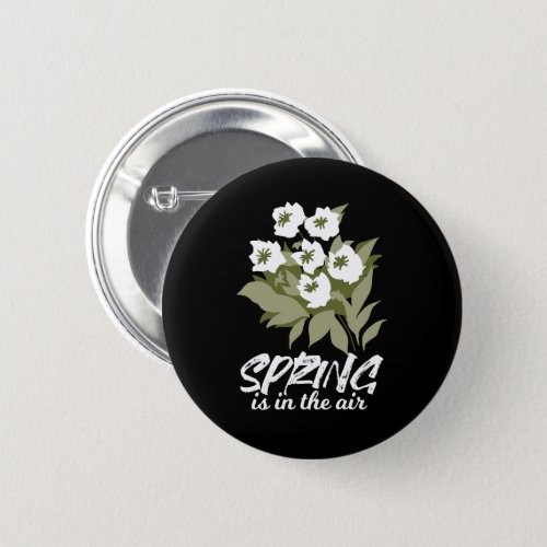 Fresh Spring Bouquet Art _ Spring is in the Air  Button