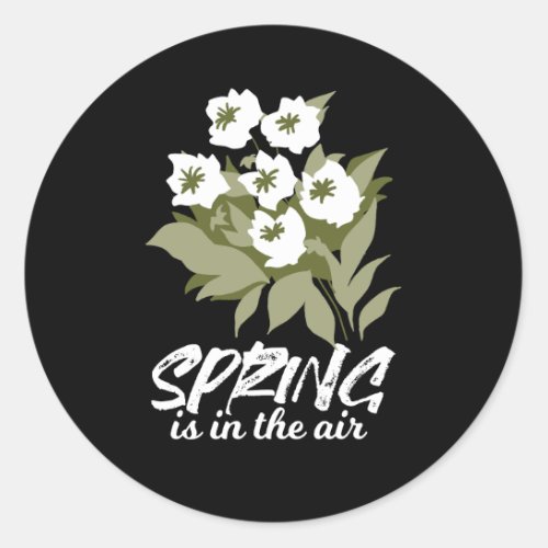 Fresh Spring Bouquet Art _ Spring is in the Air  Classic Round Sticker