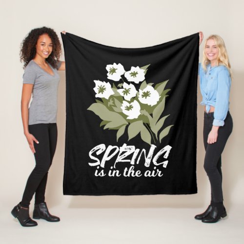 Fresh Spring Bouquet Art _ Spring is in the Air  Fleece Blanket