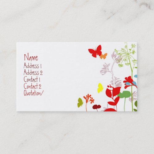 Fresh Spring  - Customized Business Card Template