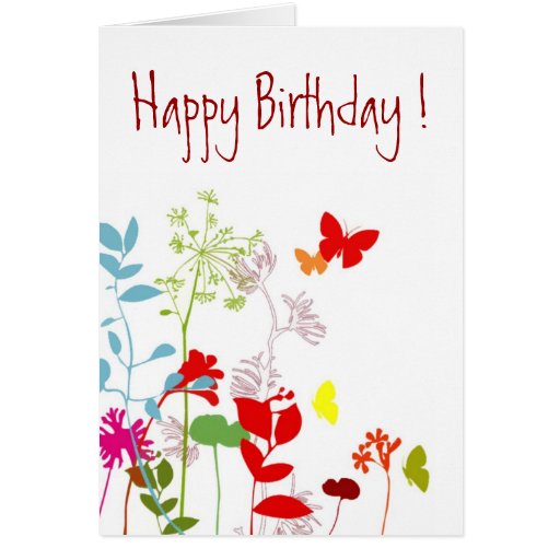 Fresh Spring, Happy Birthday ! - Customize Card | Zazzle