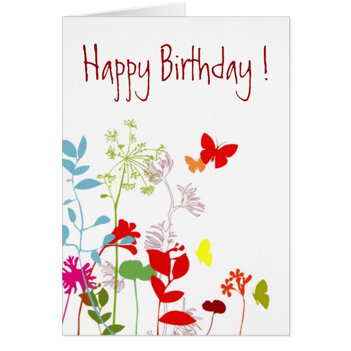 Fresh Spring, Happy Birthday    Customize Card