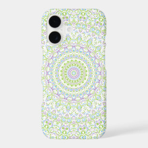 Fresh Spring Mandala in Green, Blue, and Lavender iPhone 17 Case