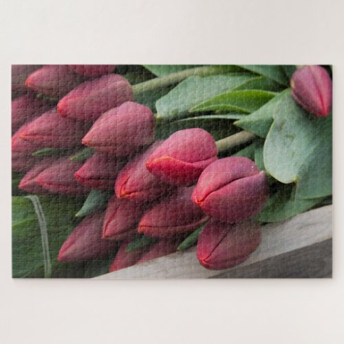 Fresh Spring Tulips Jigsaw Puzzle