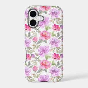 Fresh Spring Vibe: Pink and Purple Floral Design iPhone 17 Case