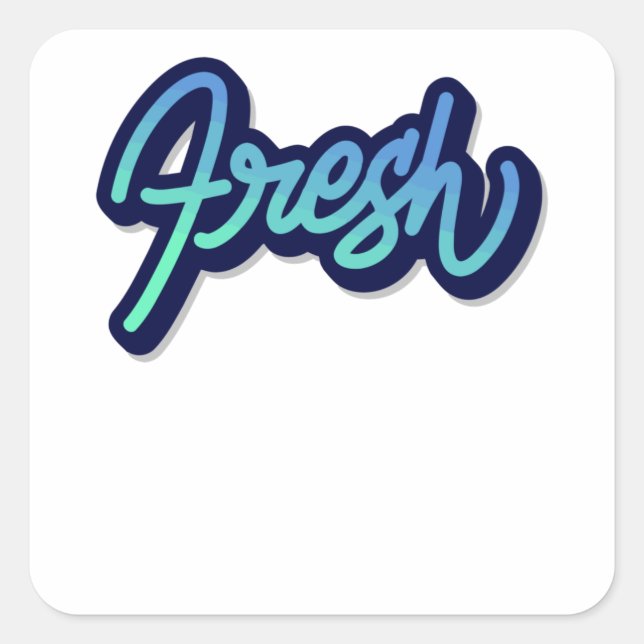 Fresh Square Sticker (Front)