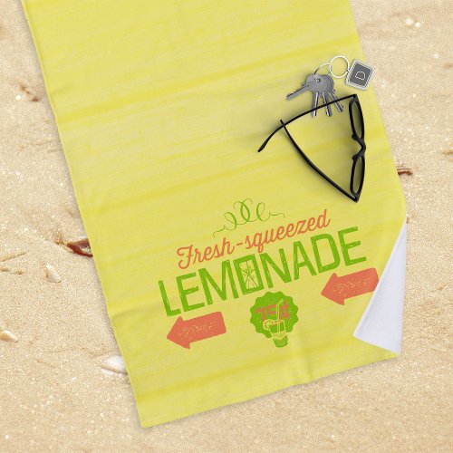 Fresh Squeezed Lemonade Beach Towel