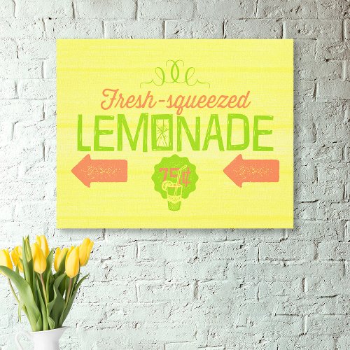 Fresh Squeezed Lemonade Canvas Print