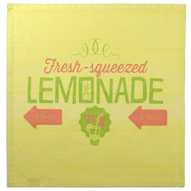 Fresh Squeezed Lemonade Napkin (Front)
