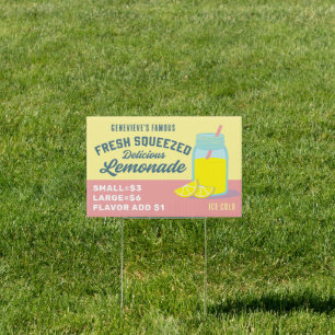 Fresh Squeezed Lemonade Sign