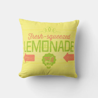 Fresh Squeezed Lemonade Throw Pillow