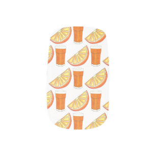 Fresh Squeezed OJ Orange Juice Citrus Fruit Slice Minx Nail Art